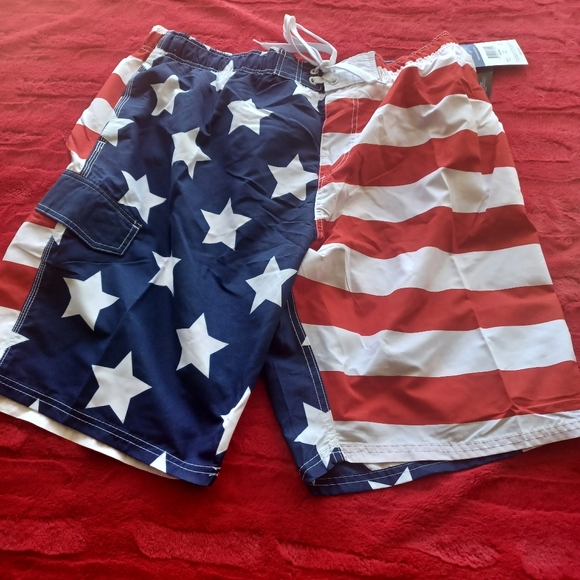 Kanu Surf Swim Trunks XXL - American Flag - Picture 5 of 7